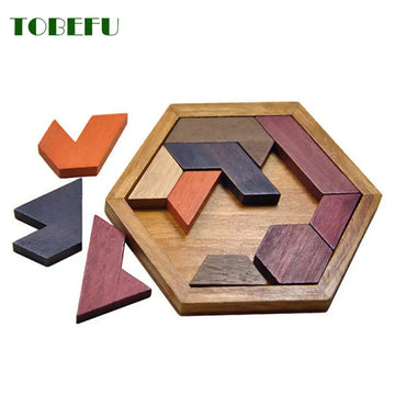 Wooden Geometric Kids Brain Teaser