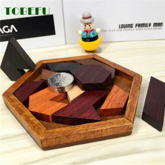 Wooden Geometric Kids Brain Teaser