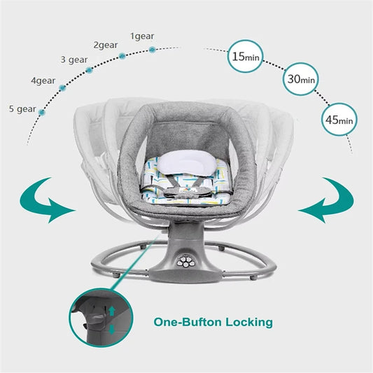 Electric Baby Rocker with Bluetooth