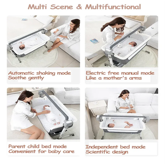 Smart Baby Crib with Bluetooth